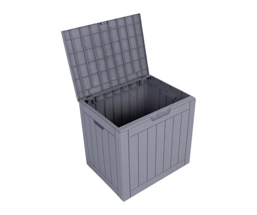 Säilytyslaatikko PORTOLA 56x43xH53cm/118L, harmaata muovia