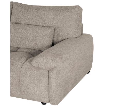 Sohva BARBARA 2,5-paikkainen 210x100xK89cm, vaaleanruskea