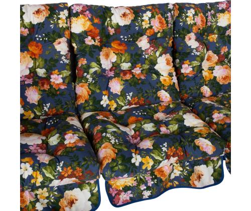 Keinutyynyt ROMA 108x56x10cm, siniset kukat, kangas 428, 100% polyesteriä
