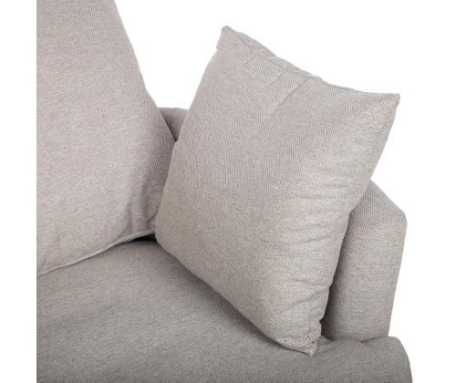 Tukituoli FLUFFY kääntyvä 110x105xH65/86cm, vaaleanharmaa, vaaleanharmaa