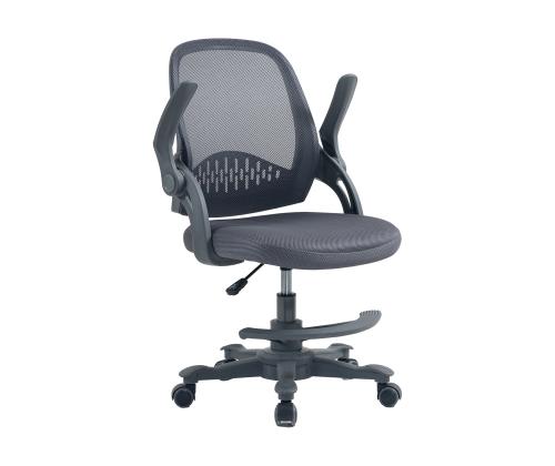 Lasten työpajatuoli EMMY jalkatuella 59x57xH87-99cm, harmaa