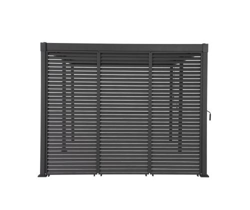 Säleikköseinä katokselle MIRADOR-80/88, tummanharmaa