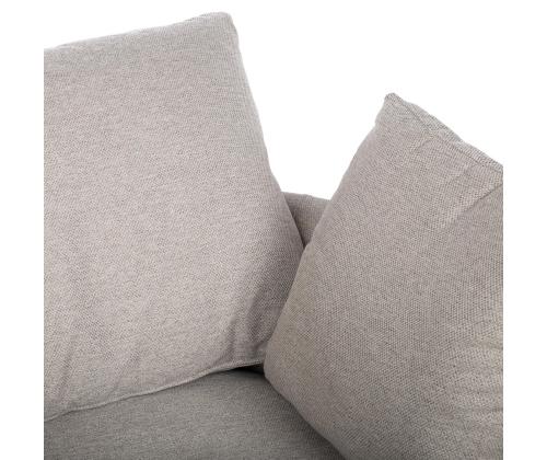 Tukituoli FLUFFY kääntyvä 110x105xH65/86cm, vaaleanharmaa, vaaleanharmaa