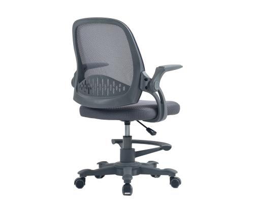 Lasten työpajatuoli EMMY jalkatuella 59x57xH87-99cm, harmaa