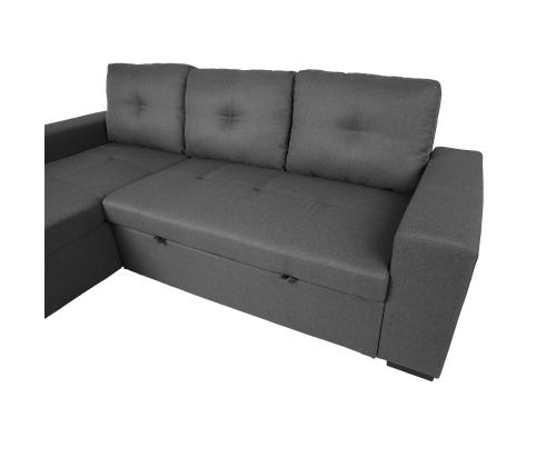 Kulmasohva CARITA tummanharmaa