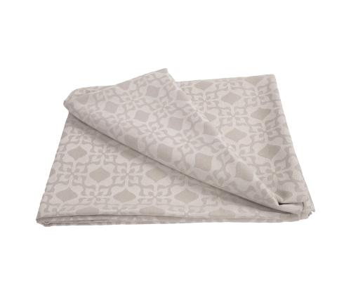 Pöytäliina PARTY 150x220cm, vaalea kuvio, 50% polyesteri, 50% puuvilla, kangas 590