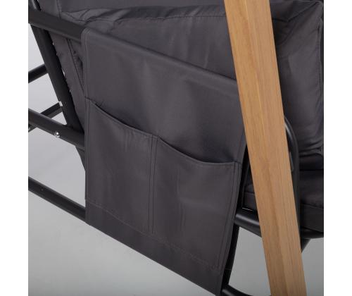 Puutarhapenkki HELIA 3-istuttava, harmaa