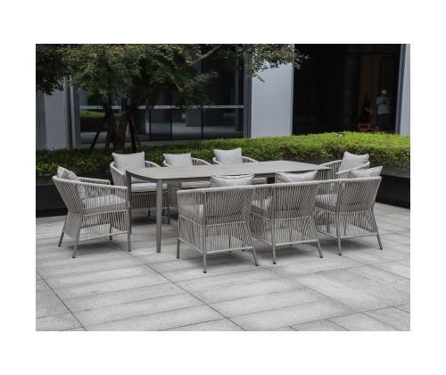 Pöytä SILVA 220x100xK75 cm, harmaa beige