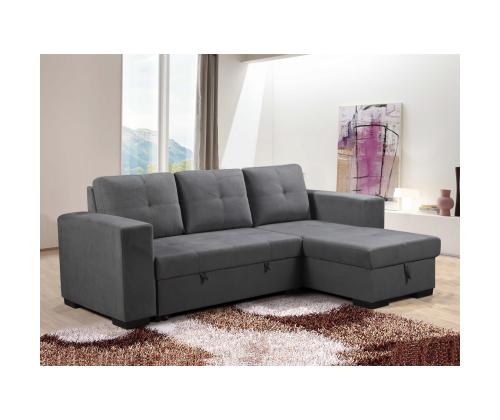 Kulmasohva CARITA tummanharmaa