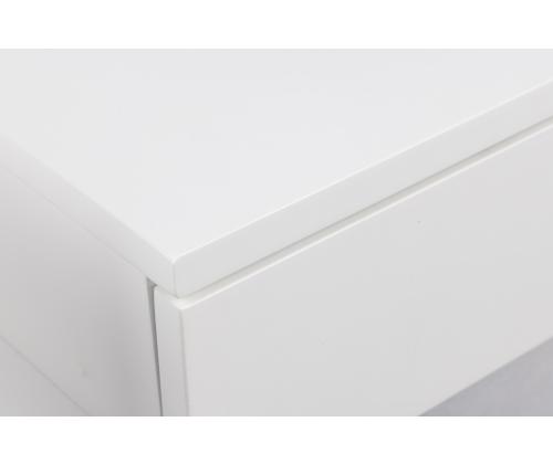 Yöpöytä ASHLAN 40x32xH16,5cm, valkoinen