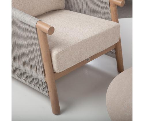 Puutarhakalusteet DIANA sohva, 2 nojatuolia ja 2 pöytää, beige