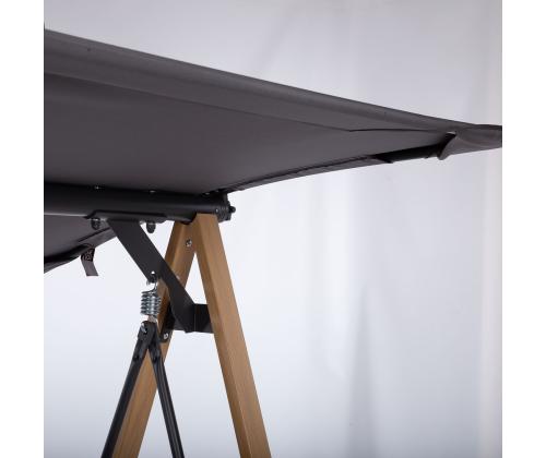 Puutarhapenkki HELIA 3-istuttava, harmaa