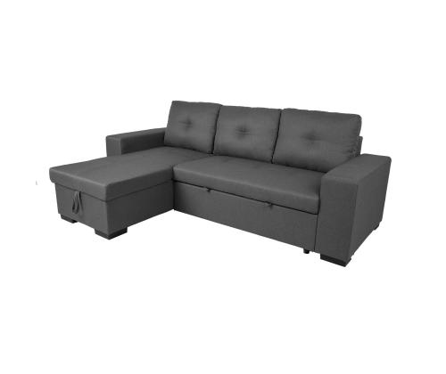 Kulmasohva CARITA tummanharmaa