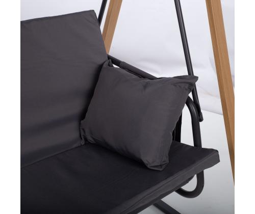 Puutarhapenkki HELIA 3-istuttava, harmaa