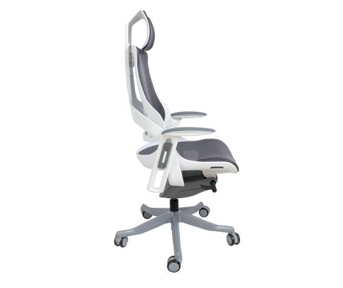 Tietokonetuoli/työtuoli WAU 70x70xH112-129cm, runko harmaa/valkoinen