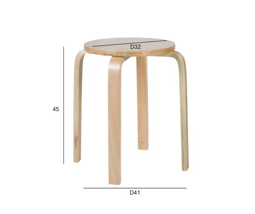 Taburet SIXTY-1 D41xH45cm, luonnonvalkoinen viimeistely