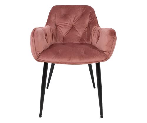 Tuoli BRITA 58x63H83cm, vaaleanpunainen sametti