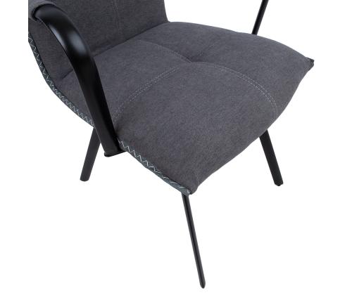 Tuoli EDDY käsinojilla 59x56xH89cm, harmaa