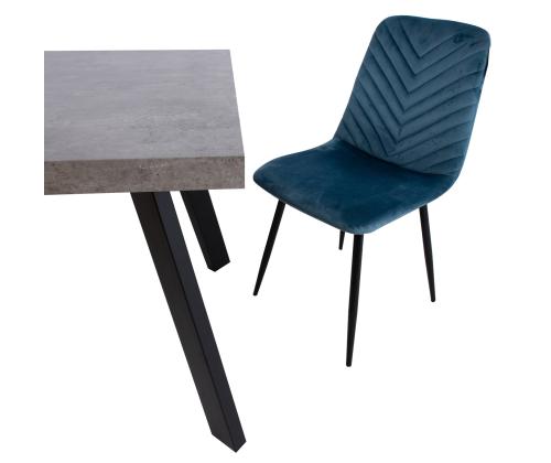 Tuoli BRIE 45x53xH89cm, sininen sametti