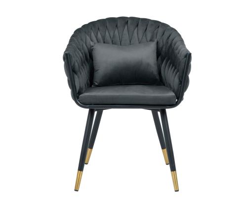 Tuoli FLORA 61x63xH83cm, harmaa sametti