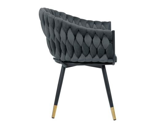 Tuoli FLORA 61x63xH83cm, harmaa sametti