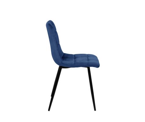 Tuoli CHILLI tummansinistä samettia