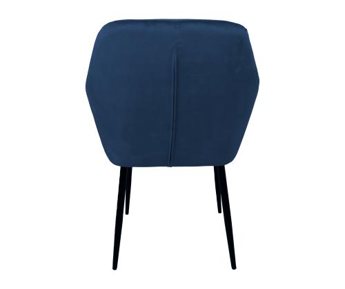 Tuoli EVELIN tummansinistä samettia