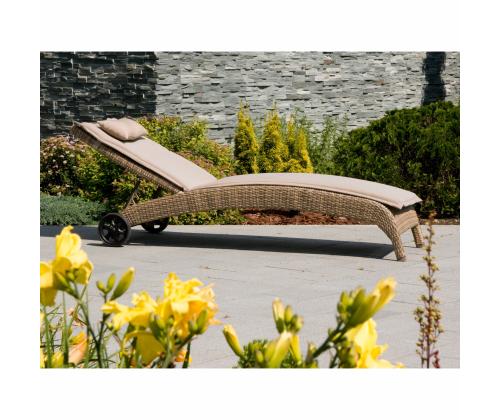 Lamami jakkara WICKER 73x196xH99cm, cappuccino