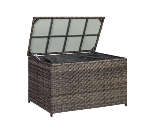 Tyynynpäällinen WICKER 122x52xH62cm, tummanruskea