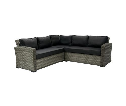 Modulaarinen sohva GENEVA 2-istuttava 132x81xH78, vasen nojatuoli, harmaa