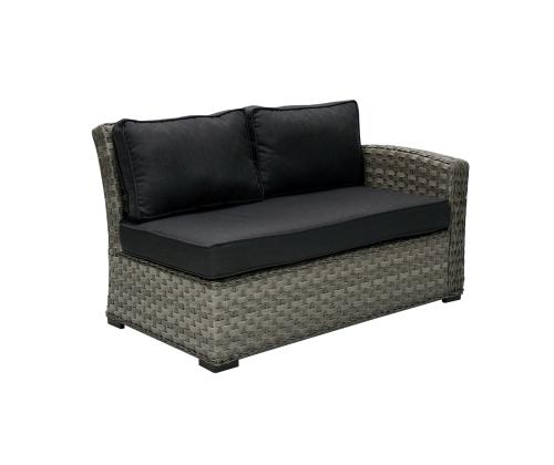 Modulaarinen sohva GENEVA 2-istuttava 132x81xH78cm, oikealla käsinojalla, harmaa