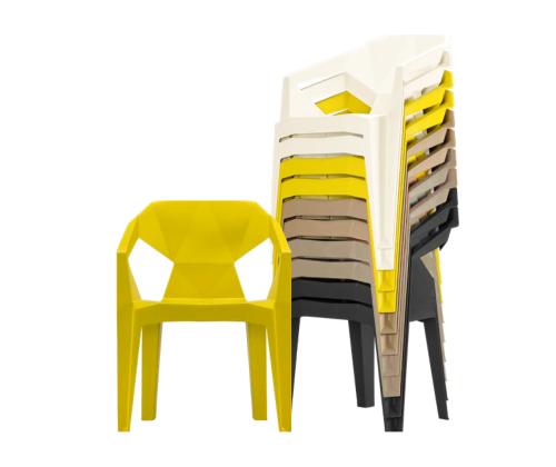 Työkalu MUZE 56x50,6xH80cm, sinapinkeltainen muovi