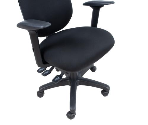 Arvutitool/kontoritool SAGA 64x64xH95,5-115cm, must