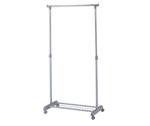 Stange FRANK kenkäteline pyörillä 83x43xH93,5-168cm, väri: hopea-kromi