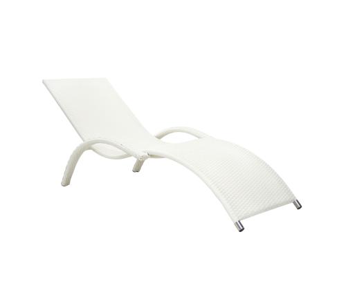 Lepotuoli MERIDIAN 70x175xH28/70cm, valkoinen