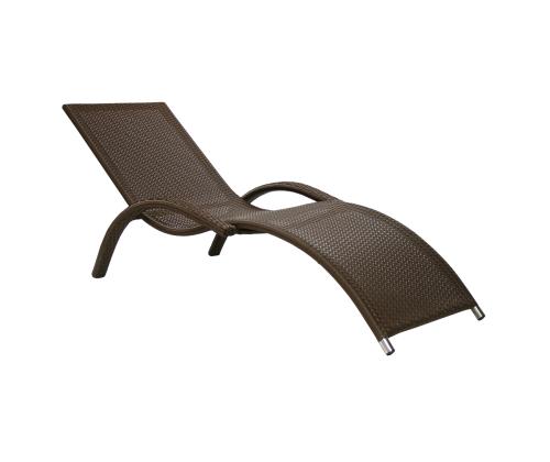 Lepotuoli MERIDIAN 70x175xH28/70cm, kahvinruskea