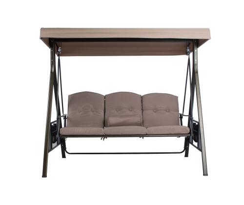 Keinu FRANCO 3-paikkainen, ruskea