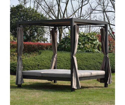 Lebola MOROCCO 200x188xH210cm, ruskea/beige, teräs, polyesterikangas