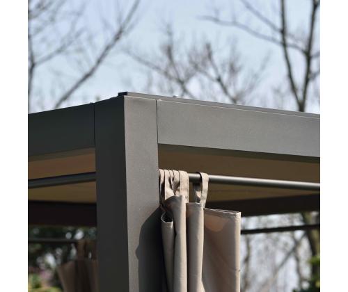 Lebola MOROCCO 200x188xH210cm, ruskea/beige, teräs, polyesterikangas