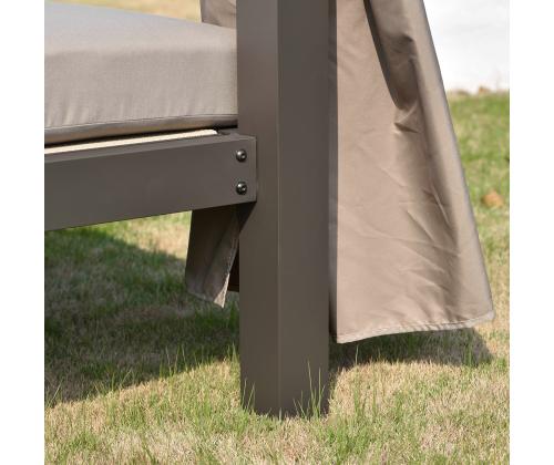 Lebola MOROCCO 200x188xH210cm, ruskea/beige, teräs, polyesterikangas