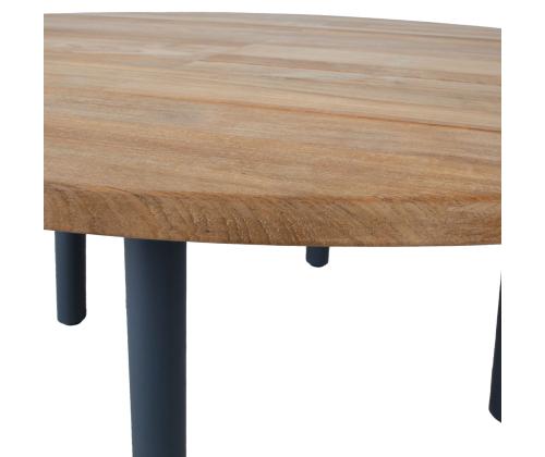 Pöytä MARLINE D160xH76cm, teak-puu
