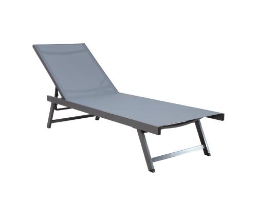 Lepotuoli ARIO 192x60xH32-96cm, harmaa