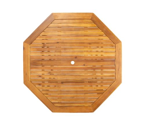 Pöytä FINLAY 120x120xH72cm, 8-kulmainen, akaasia