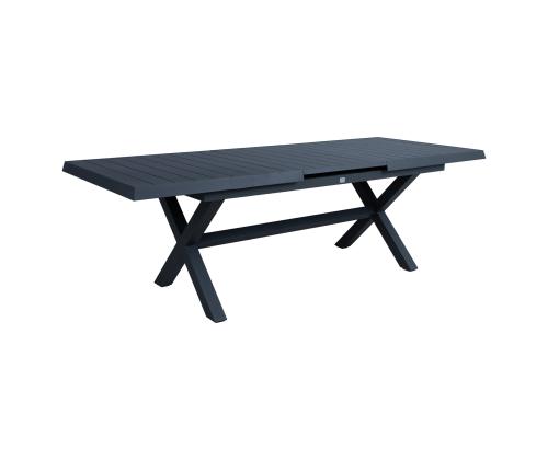 Pöytä COLUMBUS 183/243x100xH76, tummanharmaa