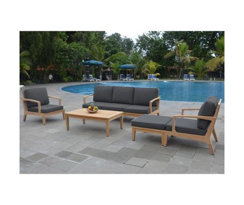 Tumba MALDIVE 65x65xH27cm, tiikpuu