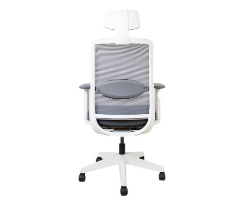 Työtuoli ANGGUN harmaa, valkoinen runko