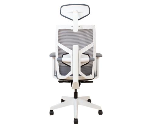 Työtuoli TUNE harmaa, valkoinen runko