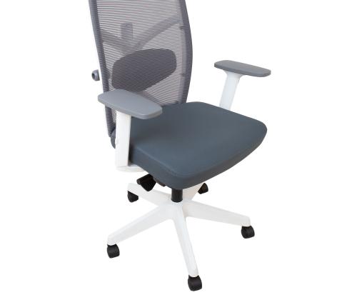 Työtuoli TUNE harmaa, valkoinen runko