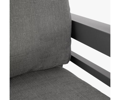 Puutarhakalusteet TOMSON pöytä, sohva ja 2 tuolia, harmaa