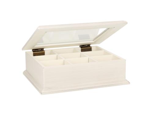 Teerasia SAMIRA 26,5x22x8,5cm, antiikkivalkoinen